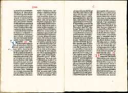 biblia 36 lineas guttenberg libro antiguo