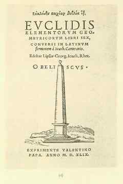 Elementos de Euclides. Leipzig, 1549