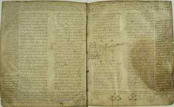 Elementos de Euclides. Vat ms no 190 I prop 47