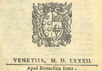 escudo de impresor de Bernardo Giunta