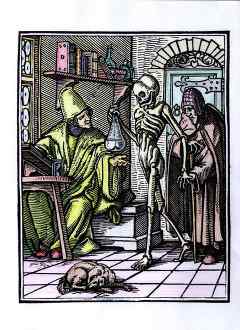 La Muerte y el médico, de la Danza de la Muerte (1538).