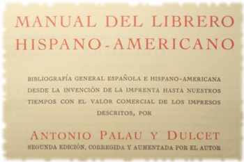Portada del Manual librero hispanoamericano