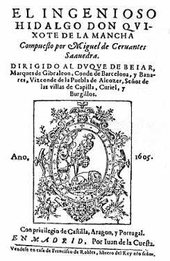 Wikipedia Commons.Primera edición del Quijote (Juan Cuesta)