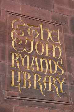 Logotipo de John Rylands Library, Manchester, Inglaterra