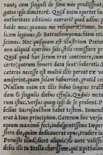 Silvae, 1530. Tipografía itálica