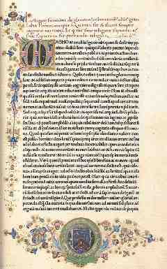  Divinae institutiones por Lactantius, editio princeps, impreso por Pannartz and Sweynheim in 1465.