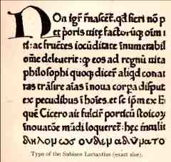 Tipografía de Subiaco Lactantius (1465)