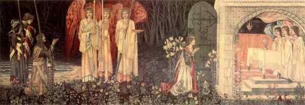Vision of the Holy Grail (1890) por William Morris