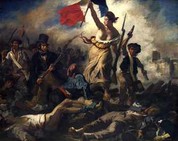 Wikipedia CommonsLa libertad Guiando al pueblo, Eugène Delacroix, 1830