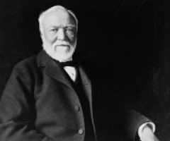 Andrew Carnegie libro antiguo