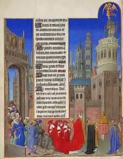 Folio 71 verso. La procesión de San Gregorio.. (c) Wikipedia Commons